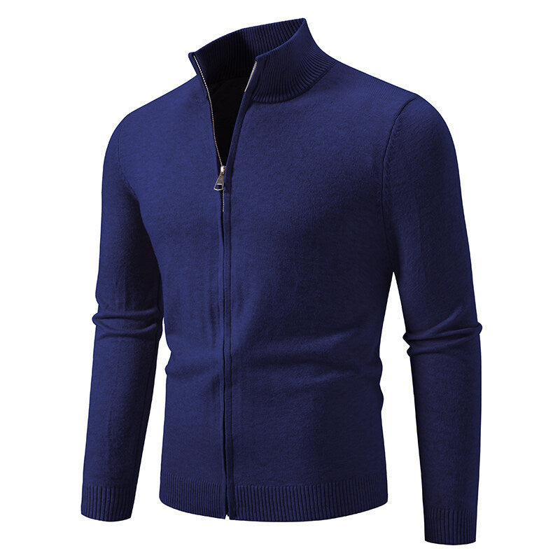 Zipper Style Cardigan Sweater