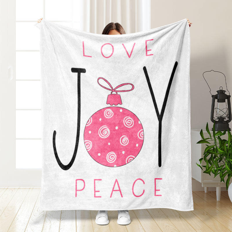Christmas Thickening Print Flannel Blanket