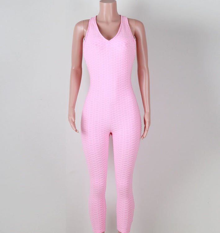Women's Honey Comb Yoga Jumpsuit