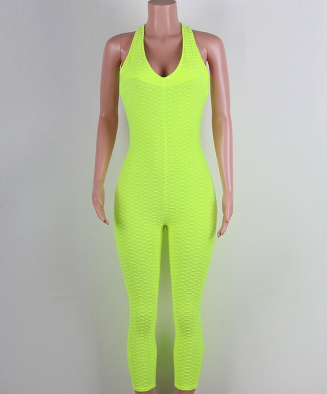 Women's Honey Comb Yoga Jumpsuit