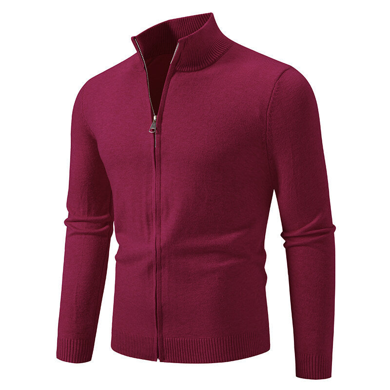 Zipper Style Cardigan Sweater