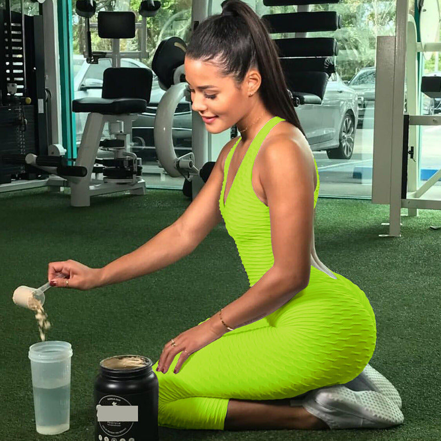 Women's Honey Comb Yoga Jumpsuit