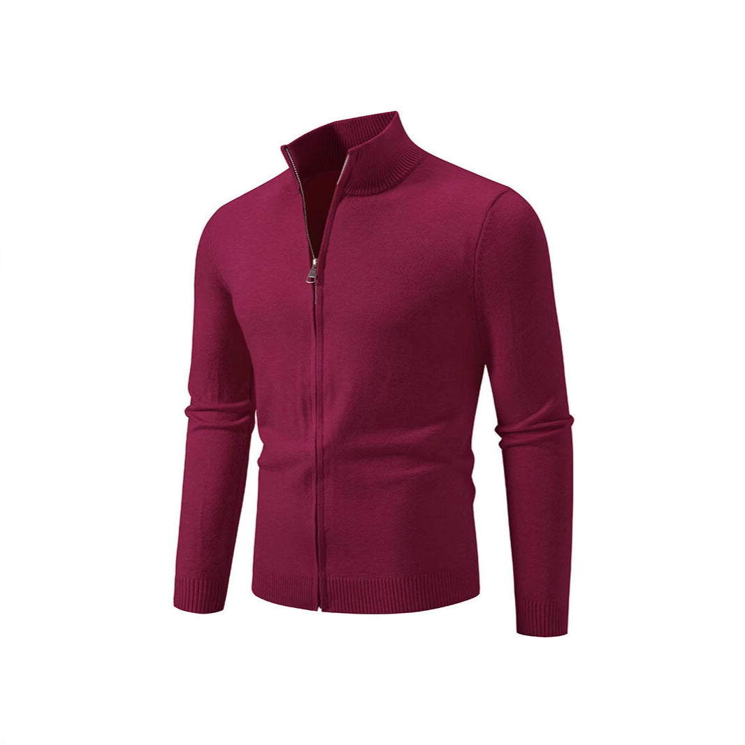 Zipper Style Cardigan Sweater