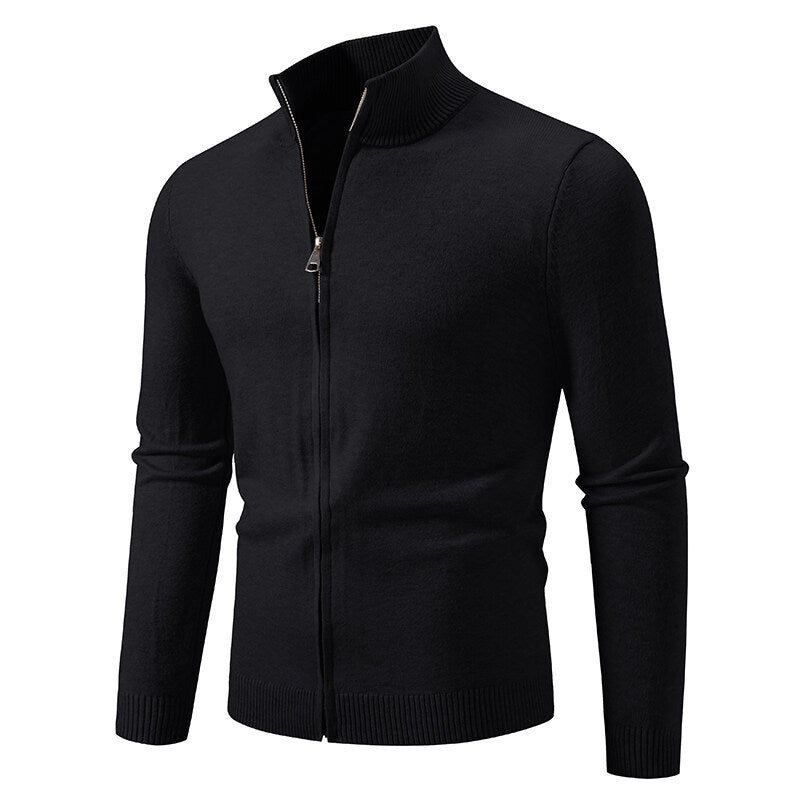 Zipper Style Cardigan Sweater