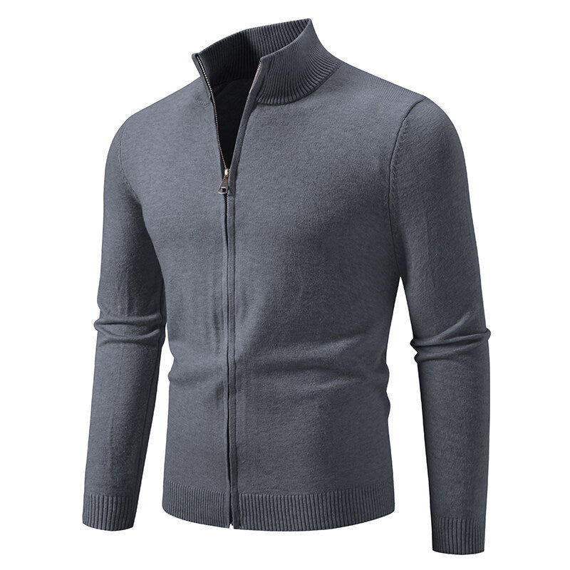 Zipper Style Cardigan Sweater