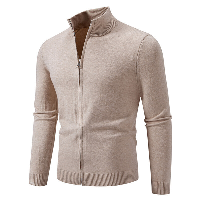 Zipper Style Cardigan Sweater