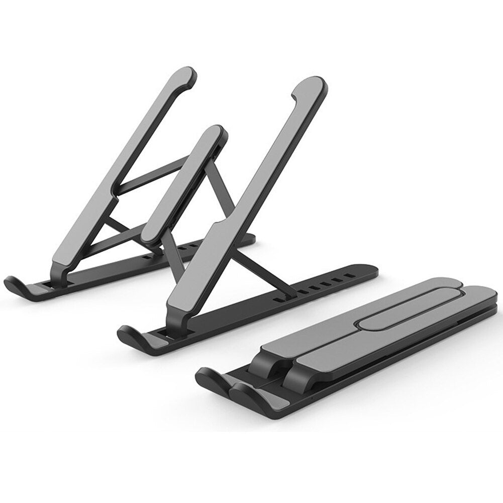 Adjustable Non-Slip Laptop Stand – 6 Gears, Portable Cooling Riser