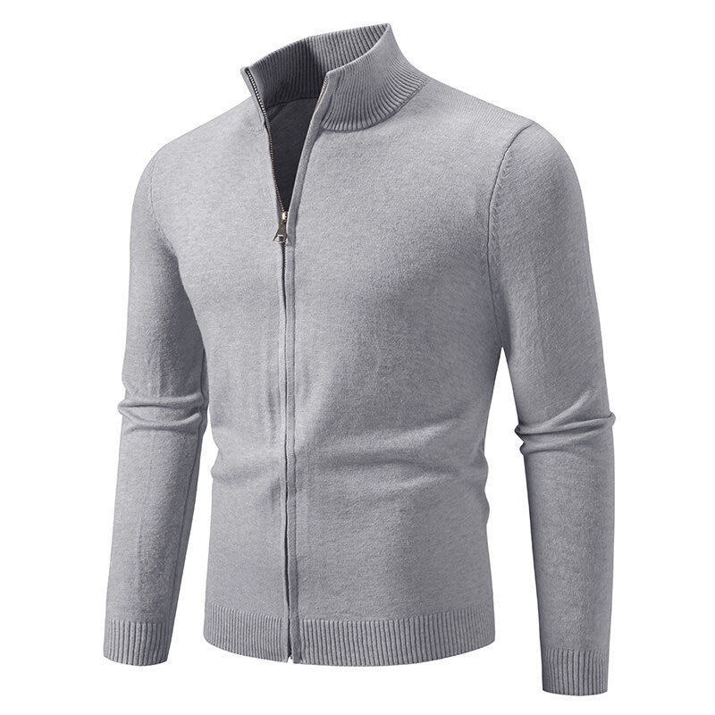 Zipper Style Cardigan Sweater