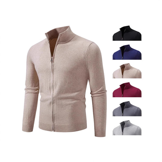 Zipper Style Cardigan Sweater