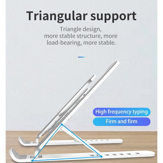 Adjustable Non-Slip Laptop Stand – 6 Gears, Portable Cooling Riser