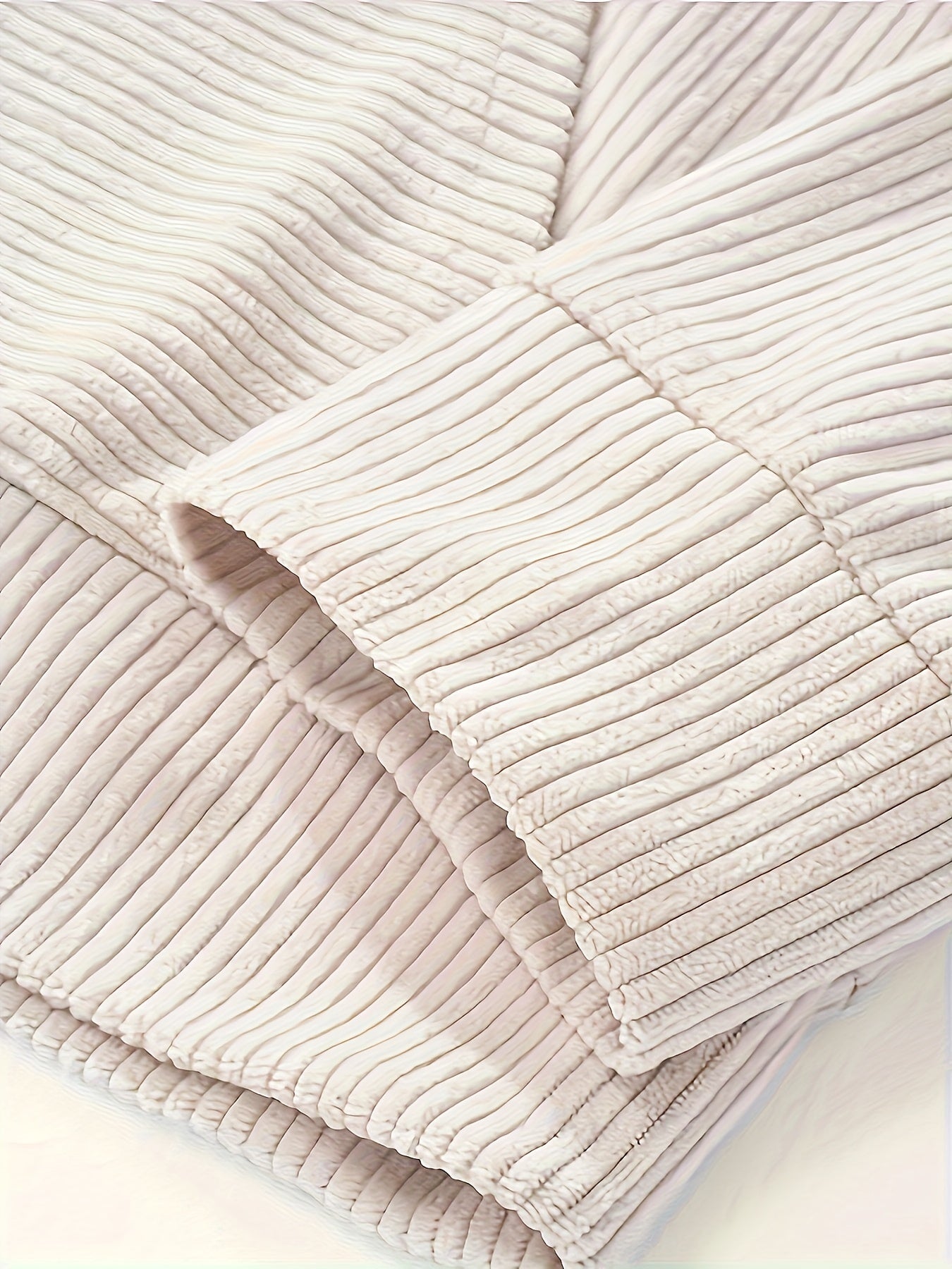 Apricot Unisex Jacquard Round Neck Hoodie