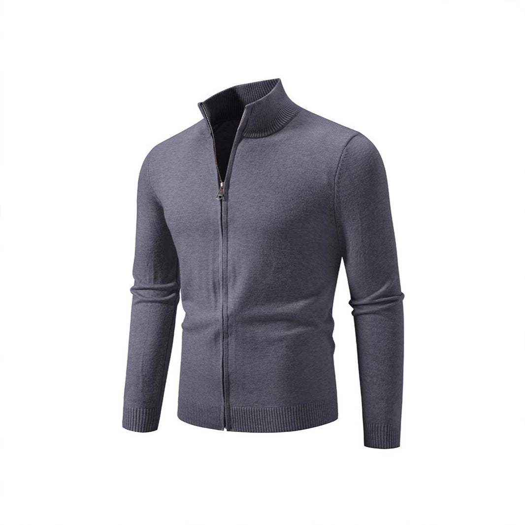 Zipper Style Cardigan Sweater